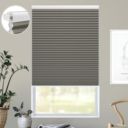 Kincmo No Drill Cellular Shades, Motorized 100% Blackout