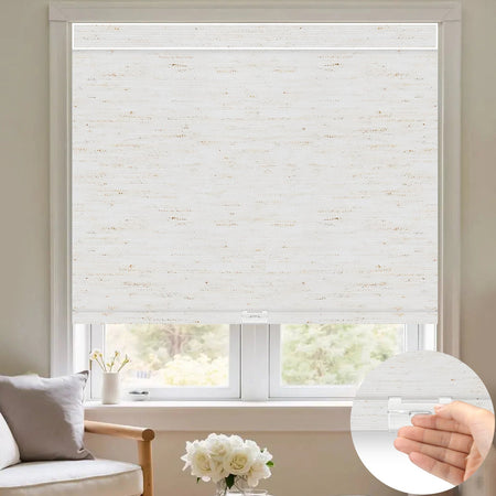 Kincmo Cordless 100% Blackout Roller Shades - Linen