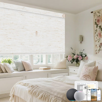 linen look blackout roller blinds