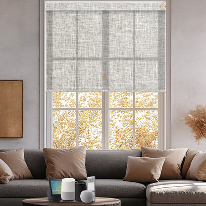 use of mist light filtering roller shades