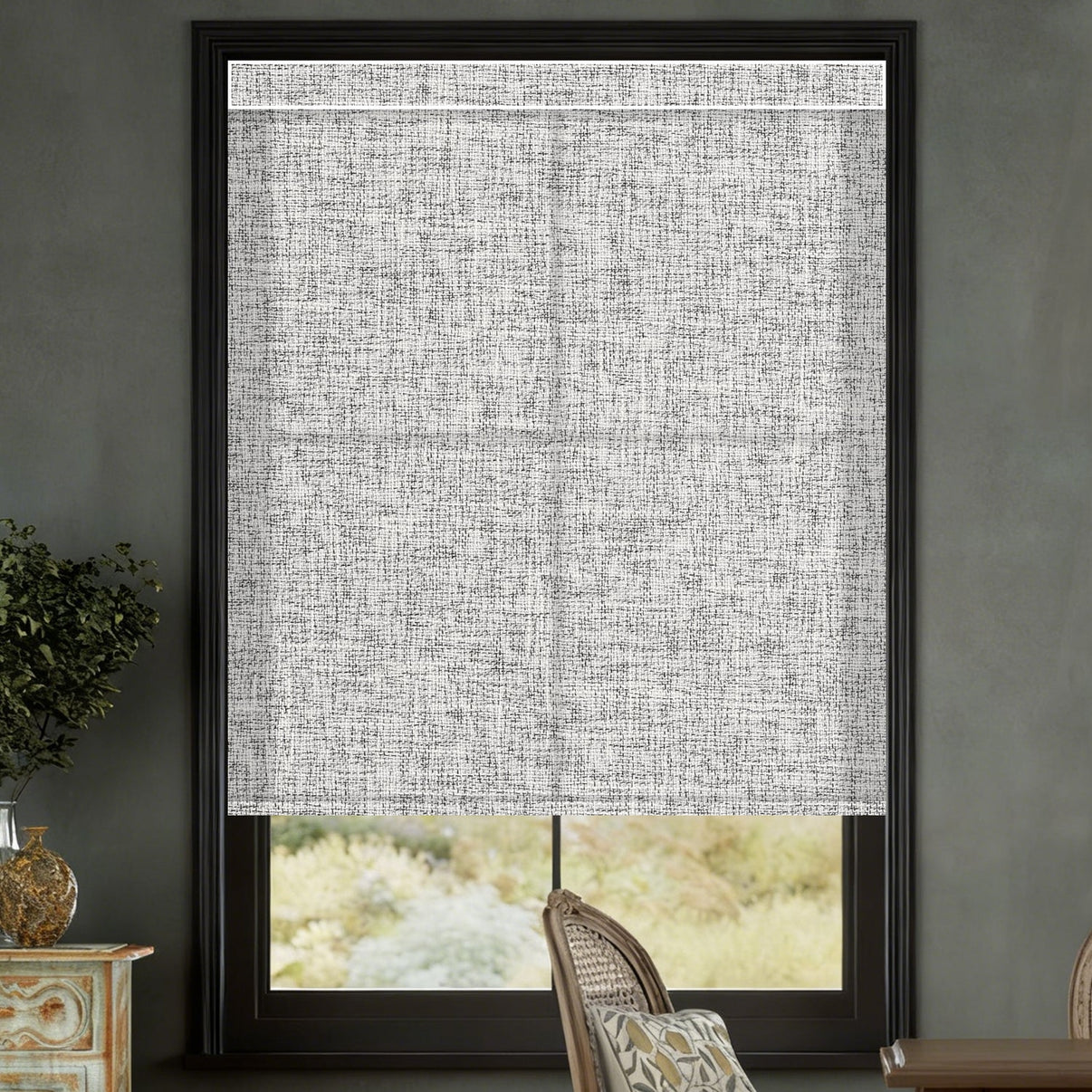 mist light filtering motorized roller shades for windows