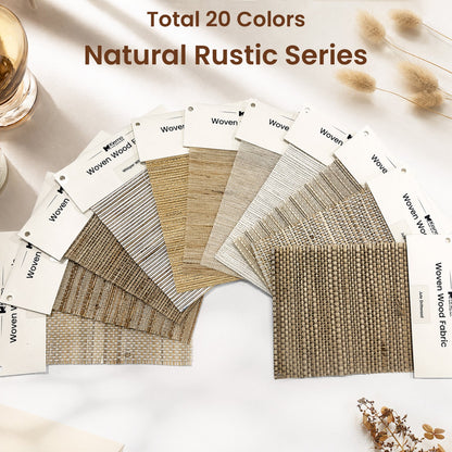 Kincmo Woven Wood Shade Fabric Swatches