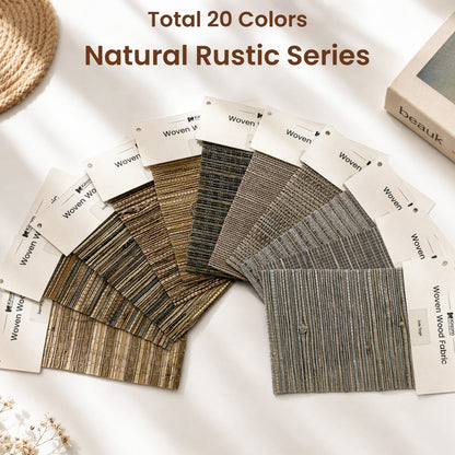 Kincmo Woven Wood Shade Fabric Swatches