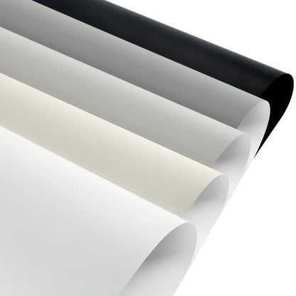 Kincmo No Drill Roller Shades, Motorized 100% Blackout - Pure
