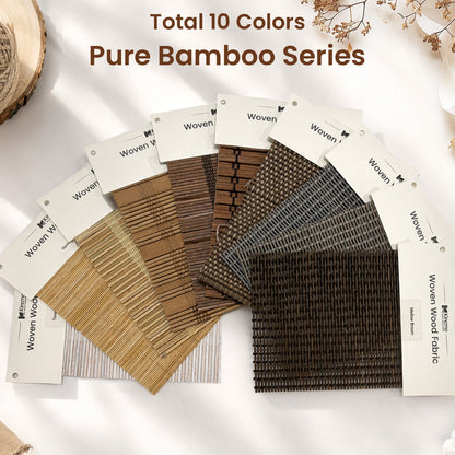 Kincmo Woven Wood Shade Fabric Swatches