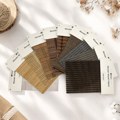 Kincmo Woven Wood Shade Fabric Swatches - Pure Bamboo