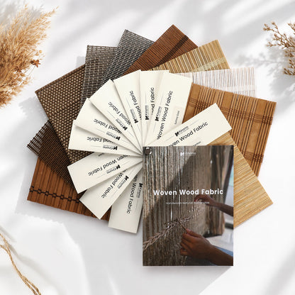 Kincmo Woven Wood Shade Fabric Swatches - Pure Bamboo