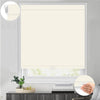 Kincmo No Drill Cordless Roller Shades 100% Blackout - Pure