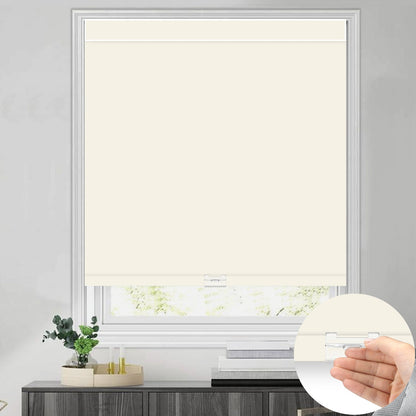 Kincmo Cordless 100% Blackout Roller Shades - Pure