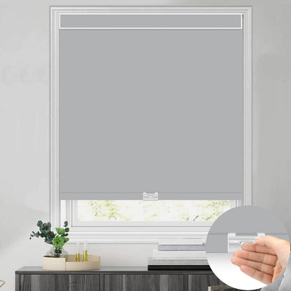 Kincmo Cordless 100% Blackout Roller Shades - Pure