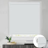 Kincmo No Drill Roller Shades, Motorized 100% Blackout - Pure