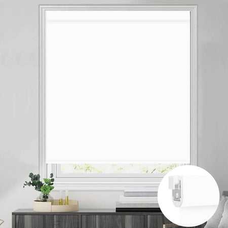 white no drill blinds