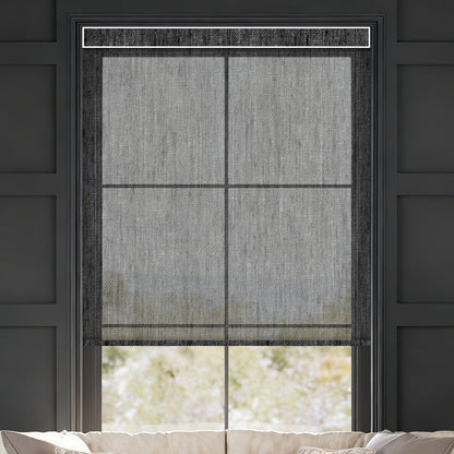 Kincmo Motorized Light Filtering Roller Shades 50% Blackout - Sheer