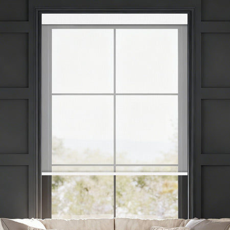 Kincmo Motorized Light Filtering Roller Shades 50% Blackout - Sheer