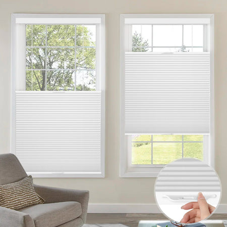 Kincmo Cordless Top Down Bottom Up Cellular Shades, 100% Blackout