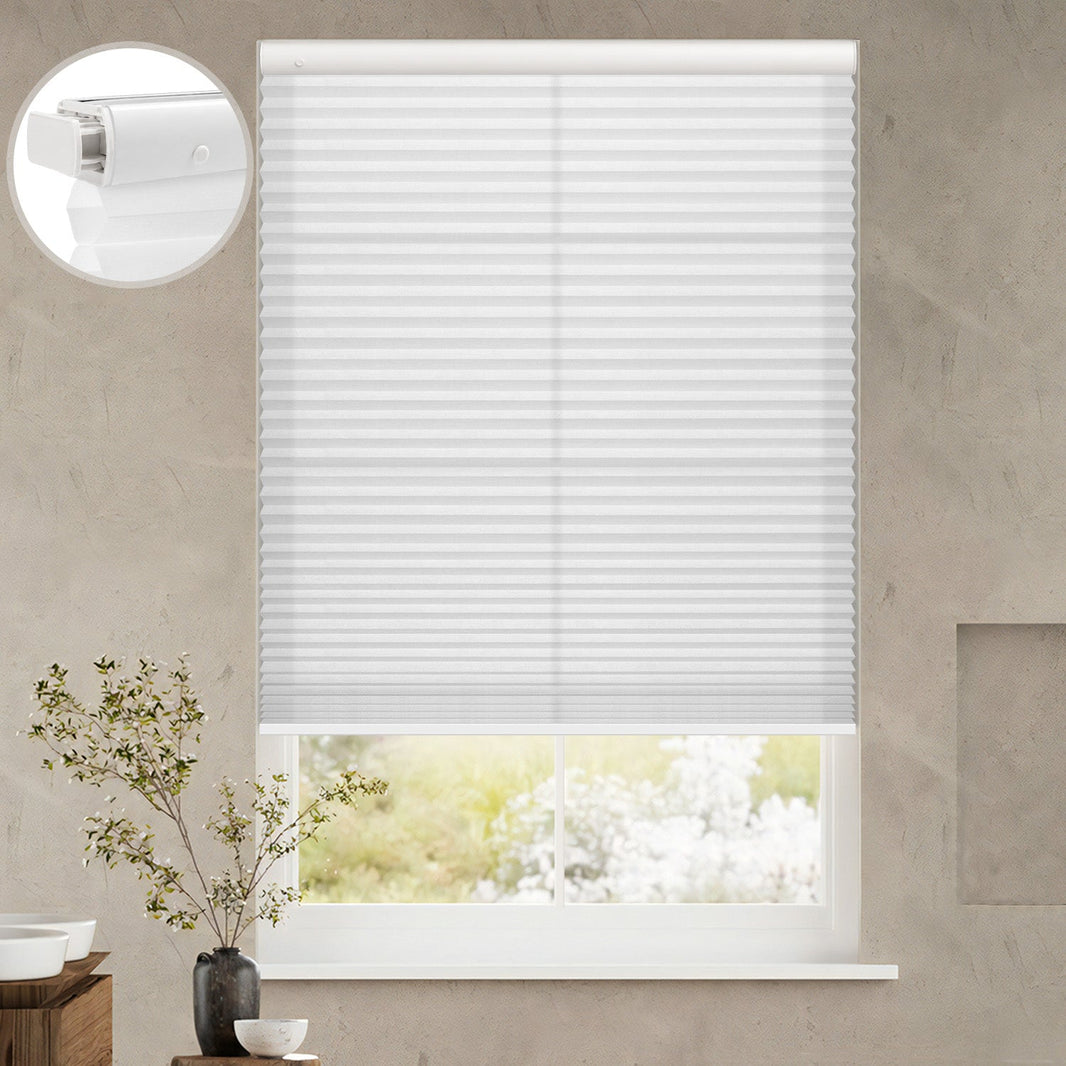 Kincmo No Drill Cellular Shades, Motorized Light Filtering