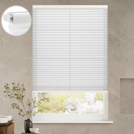 Kincmo No Drill Cellular Shades, Motorized Light Filtering