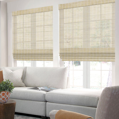 cordless woven roman shades