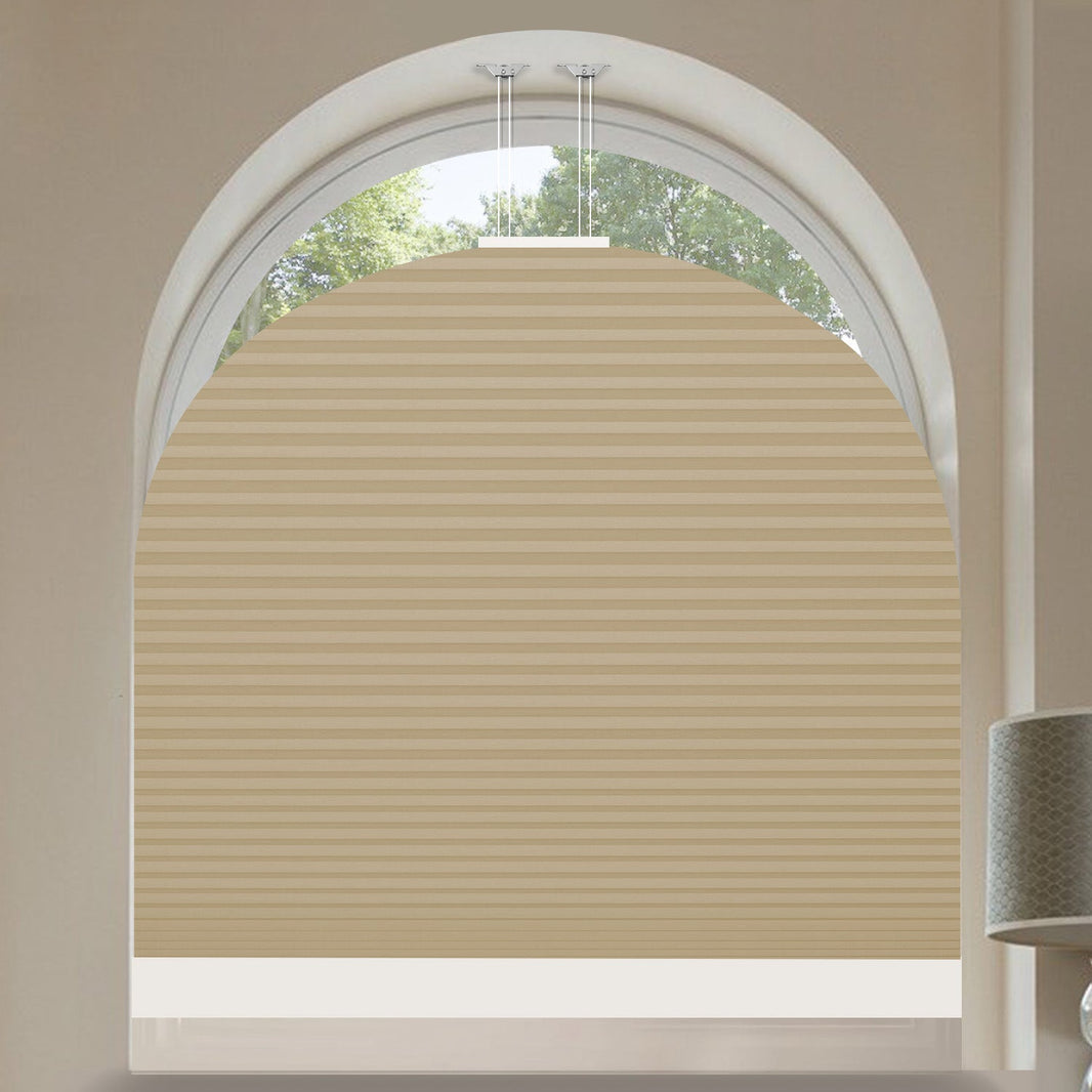 Kincmo Motorized Elongated Arched Cellular Shades