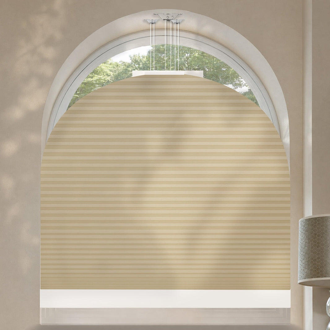 Kincmo Motorized Elongated Arched Cellular Shades
