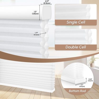 Kincmo Light Filtering Motorized Cellular Shades | Double-Cell