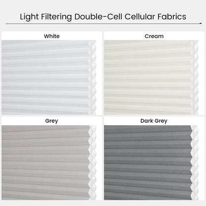 Kincmo Motorized Light Filtering Top Down Bottom Up Cellular Shades | Double Cell