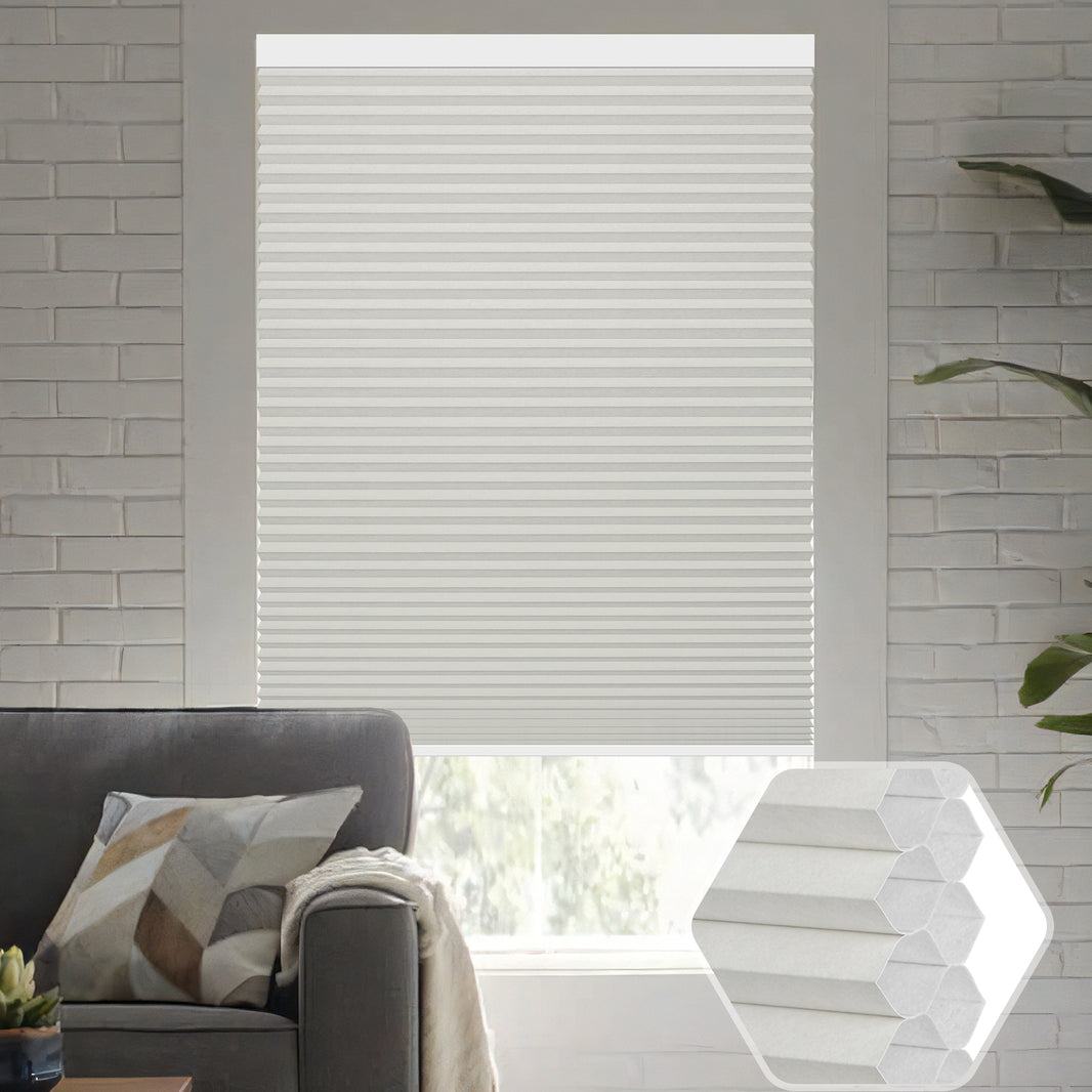 Kincmo 100% Blackout Motorized Cellular Shades | Double-Cell