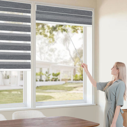 Kincmo Cordless Zebra Shades 70% Blackout - Galaxy