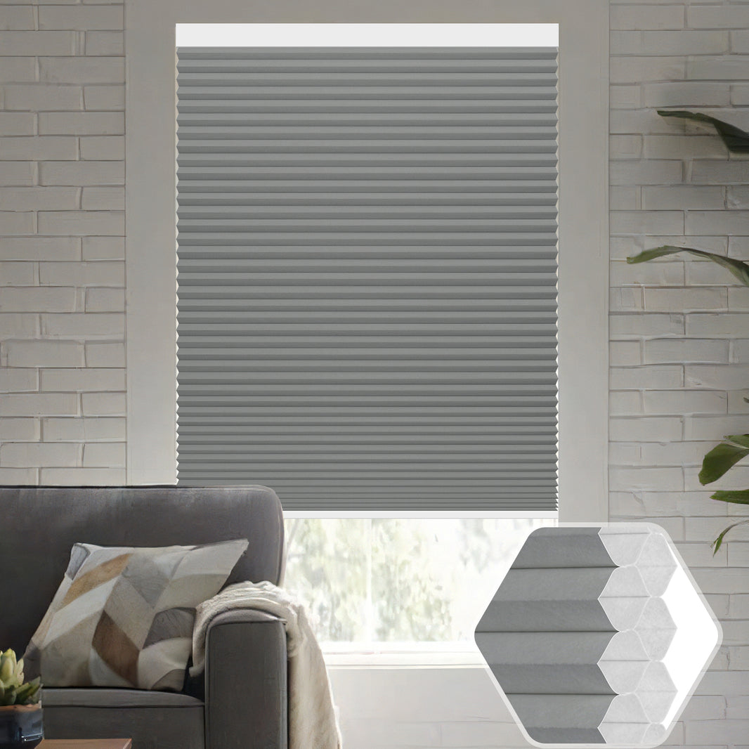 Kincmo 100% Blackout Motorized Cellular Shades | Double-Cell