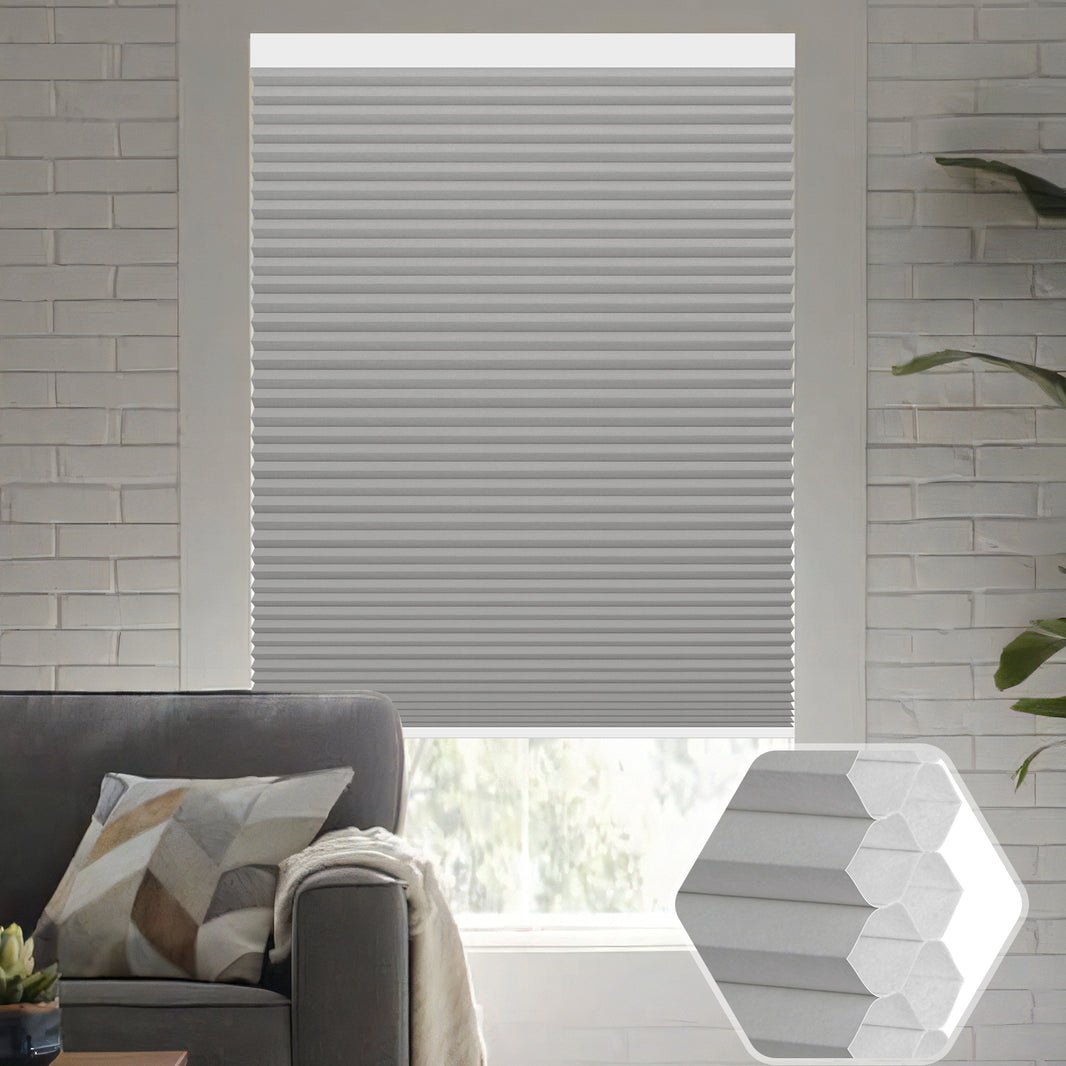 Kincmo 100% Blackout Motorized Cellular Shades | Double-Cell