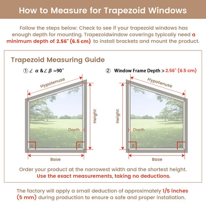 Kincmo Motorized Trapezoid Cellular Shades