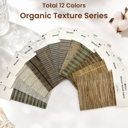 Kincmo Woven Wood Shade Fabric Swatches
