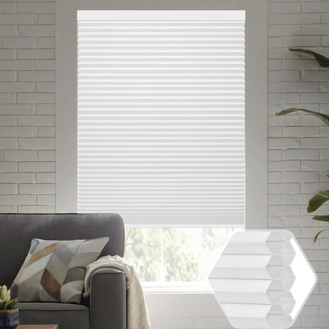 Kincmo 100% Blackout Motorized Cellular Shades | Double-Cell